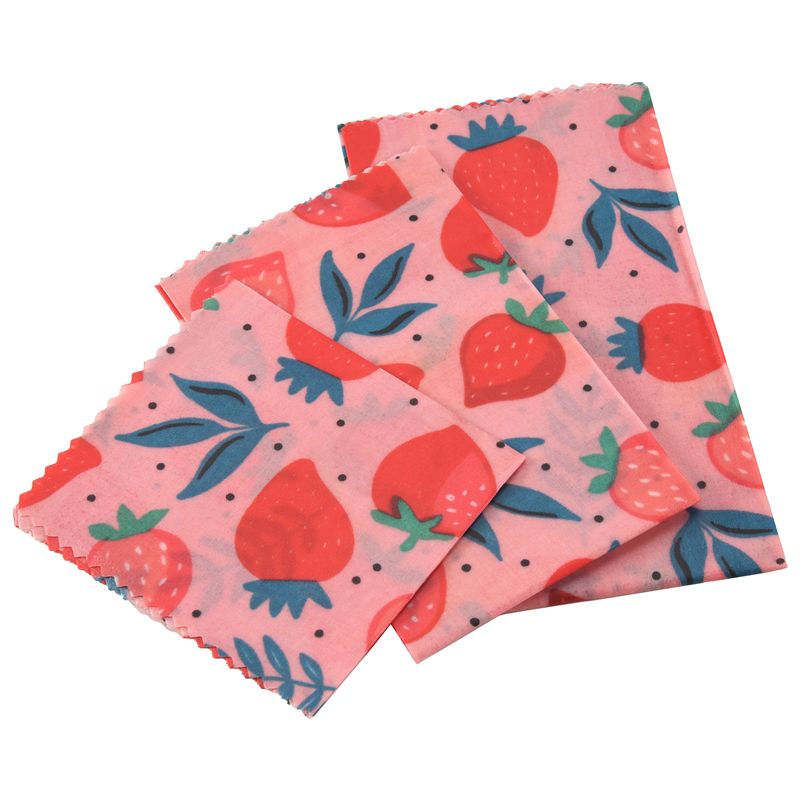 Beeswax Food Wrap - A01F-1세트 재사용 가능한 밀랍 천 랩