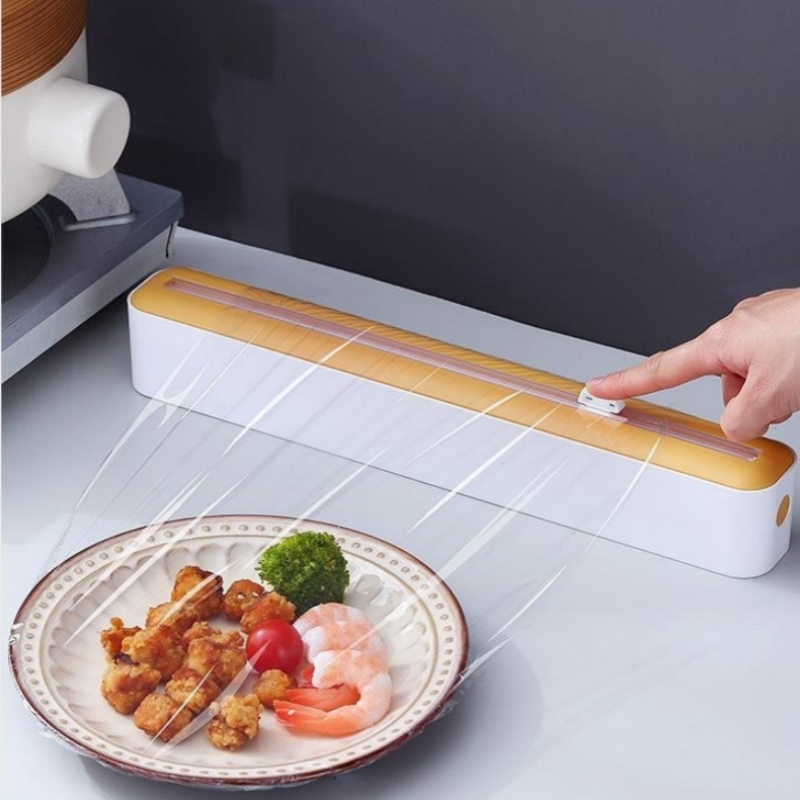 Food Storage Dispenser - 식품 플라스틱 집착 랩 디스펜서 커터가