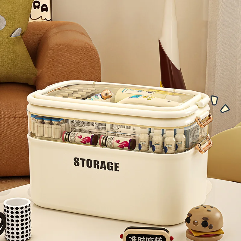Food Storage Emergency - 대용량 가족 의약품 정리함 다기능 구급상자