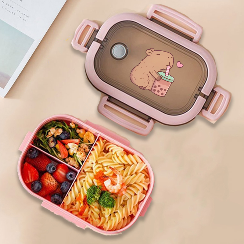 Food Storage And Containers - Capybara 도시락 상자 애니메이션 동물 인쇄