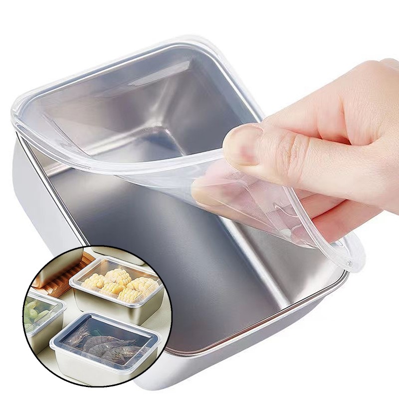 Food Storage And Preparation - 1개 스테인리스 스틸 냉장고 식품 보관함