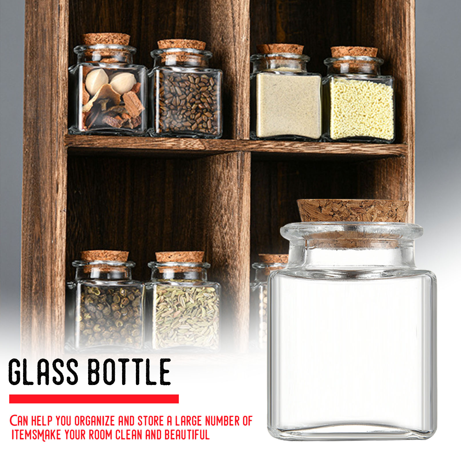 Food Storage For Pantry - 1/5/10Pcs 유리 저장 용기 주방 식료품