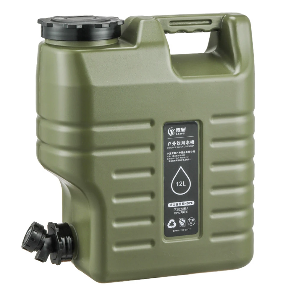 Food Storage Emergency - 3.2갤런/12리터 캠핑용 물통 휴대용 BPA 프리