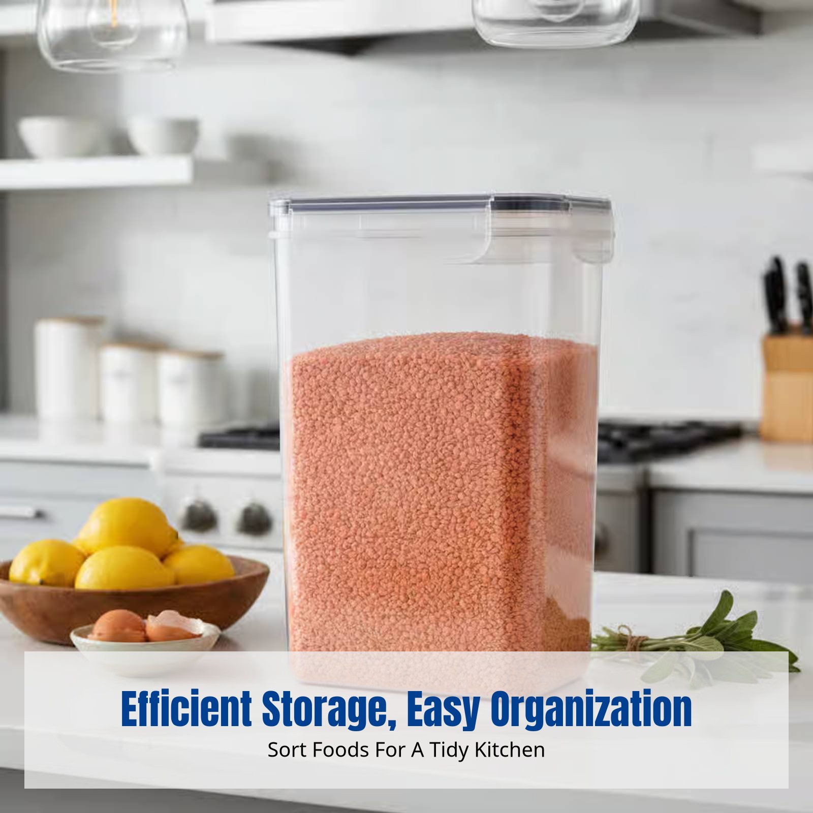 밀폐 식품 보관 용기 세트, 대용량, 투명, 쌓을 수  - Food Storage And Containers 리뷰 및 가격