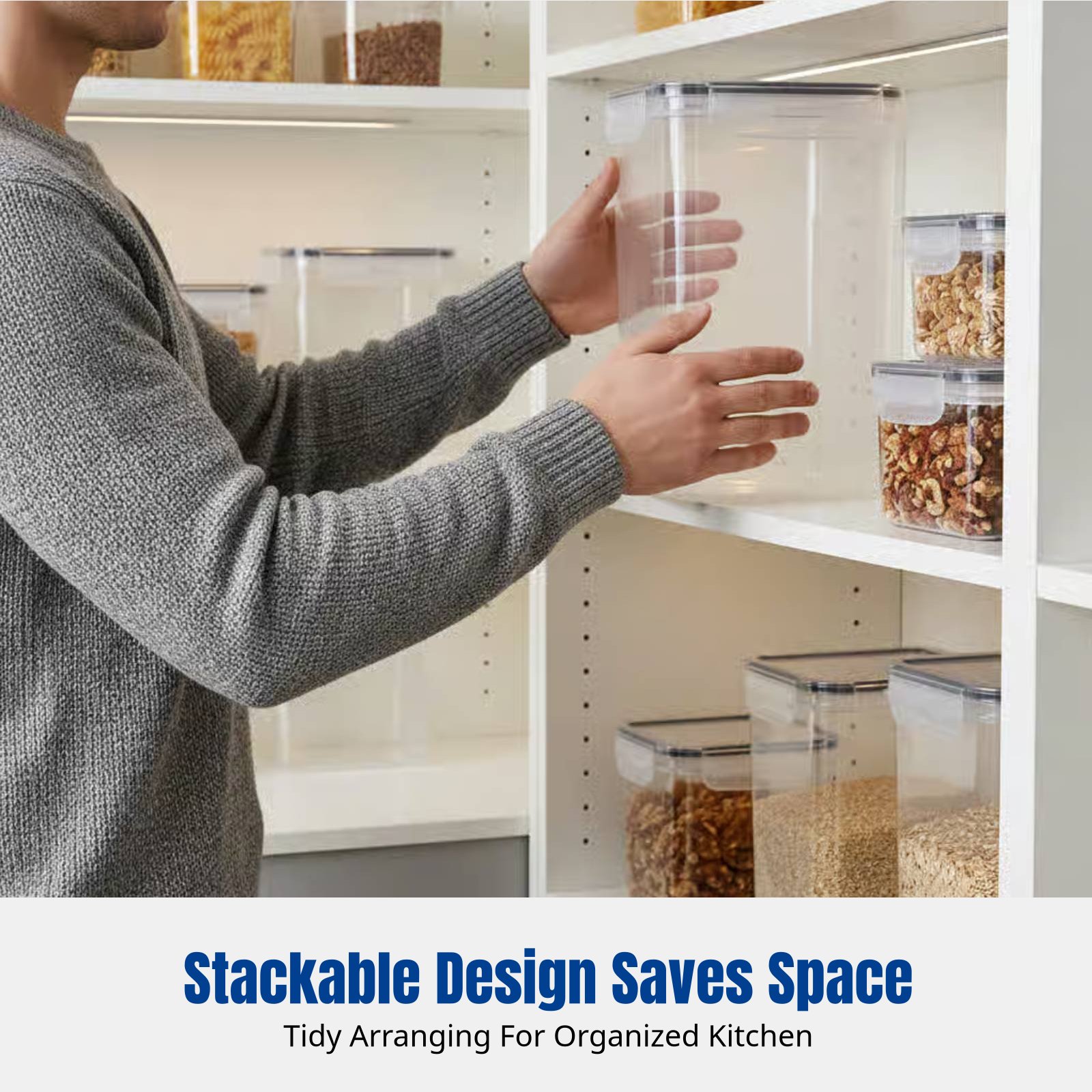 밀폐 식품 보관 용기 세트, 대용량, 투명, 쌓을 수  - Food Storage And Containers 리뷰 및 가격