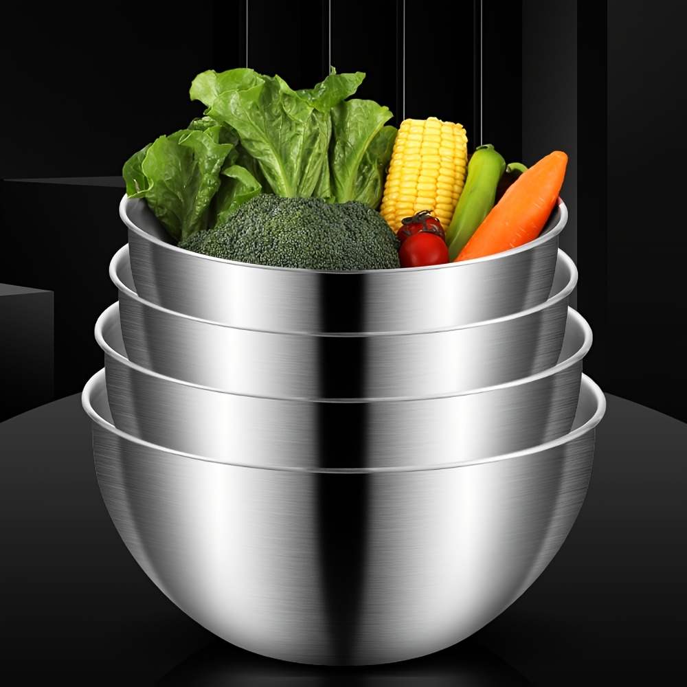 4종 세트 스테인리스 스틸 샐러드 볼, 눈금 표시 주방 - Food Storage And Preparation 리뷰 및 가격