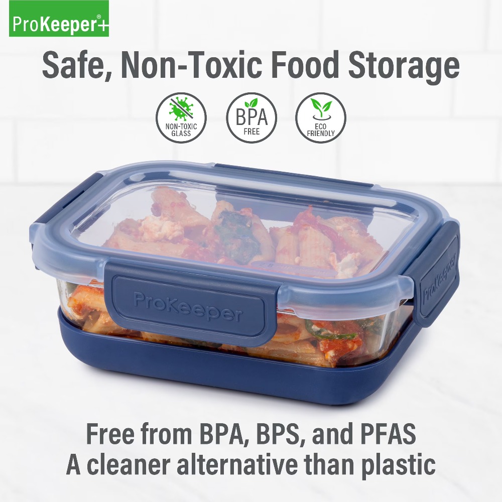 2.8컵 유리 식품 보관 용기, 실리콘 바닥 및 밀폐형 - Food Storage For Pantry 리뷰 및 가격