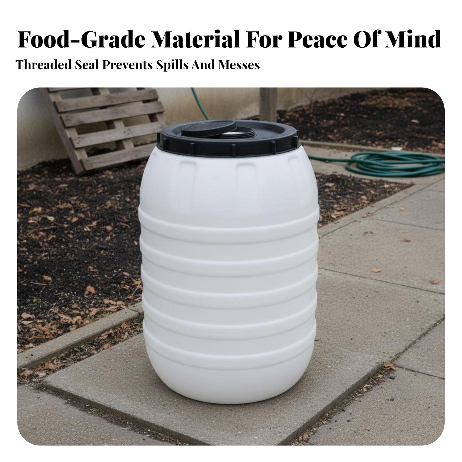 식품 등급 플라스틱 배럴 밀폐형 뚜껑 식품 등급 물통  - Food Storage With Lids 리뷰 및 가격