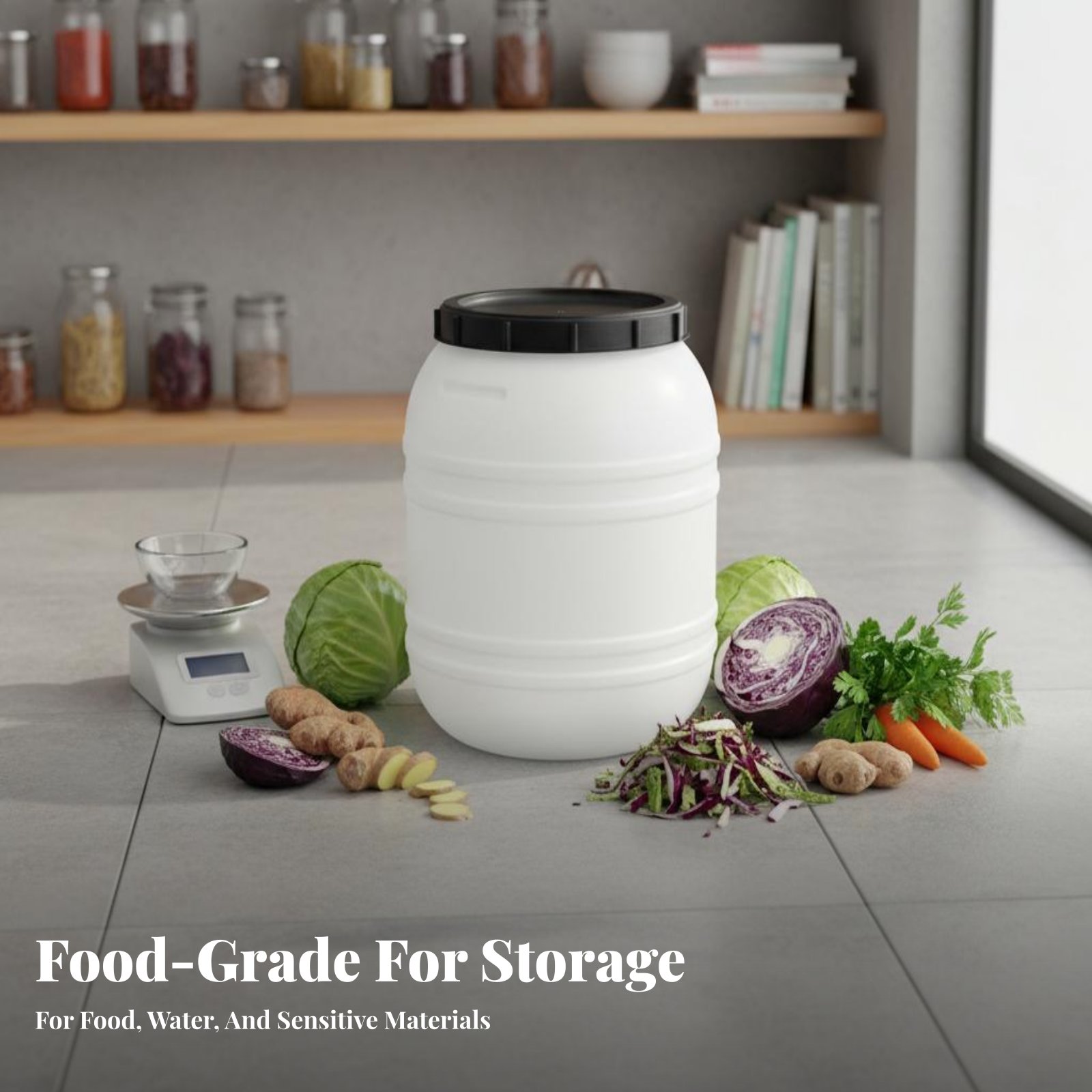 식품 등급 플라스틱 배럴 밀폐형 뚜껑 식품 등급 물통  - Food Storage With Lids 리뷰 및 가격