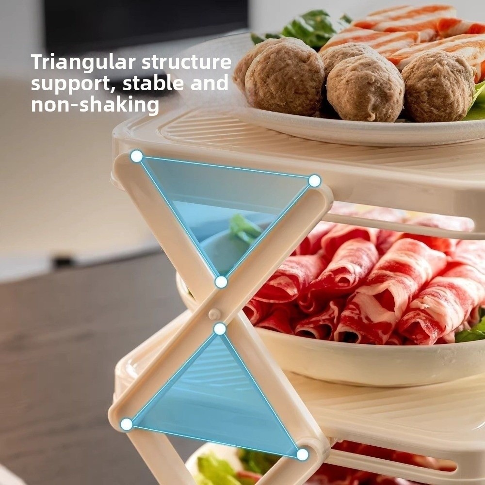 3/4단 접이식 대용량 식기 보관대, 공간 절약형 플라 - Food Storage And Preparation 리뷰 및 가격