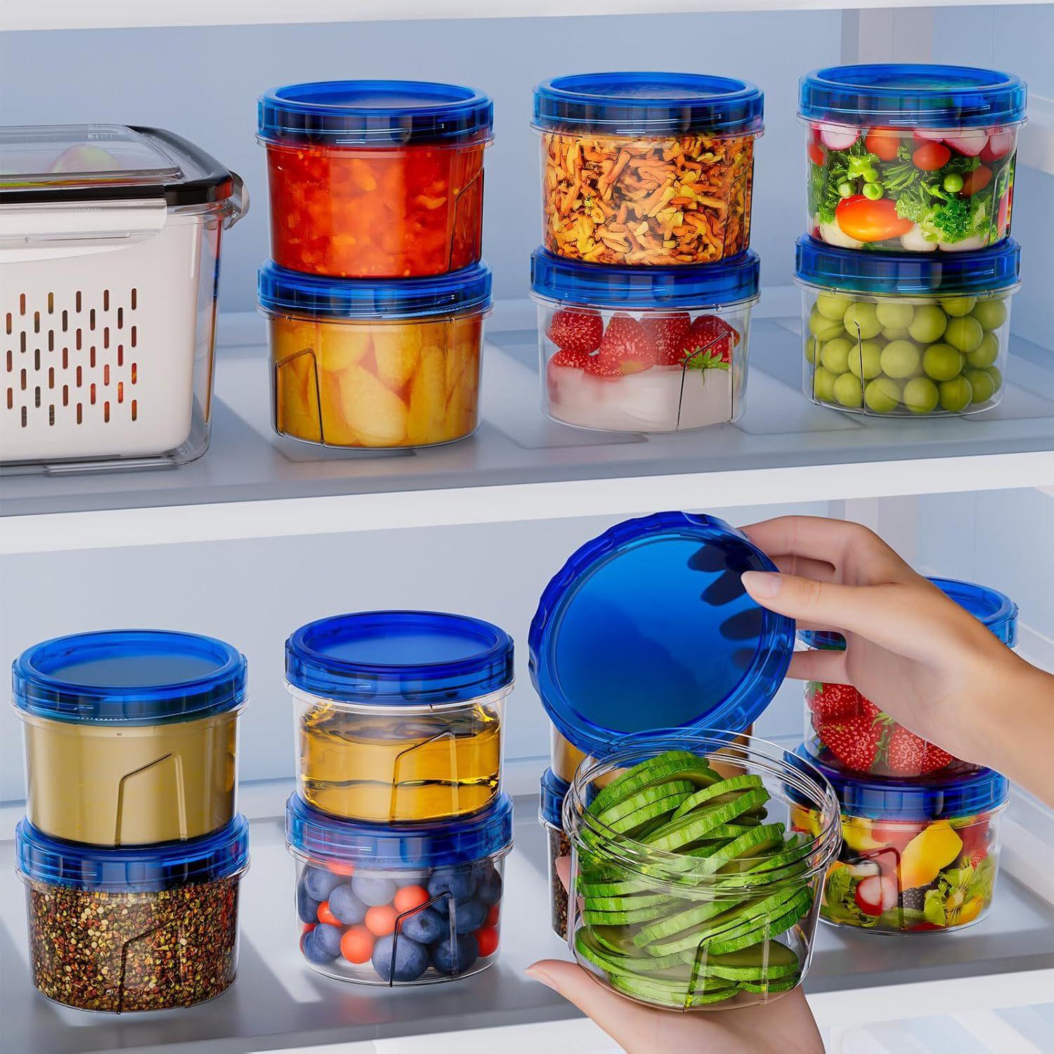 식품 보관용 냉동고 용기 6개 16온스 누출 방지 쌓을 - Food Storage And Containers 리뷰 및 가격