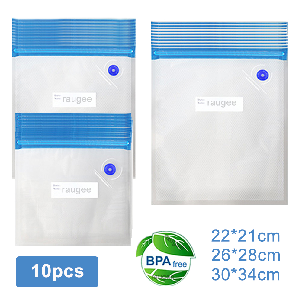 진공 가방 재사용 가능한 식품 진공 포장 가방 10pc - Food Storage Hot 리뷰 및 가격