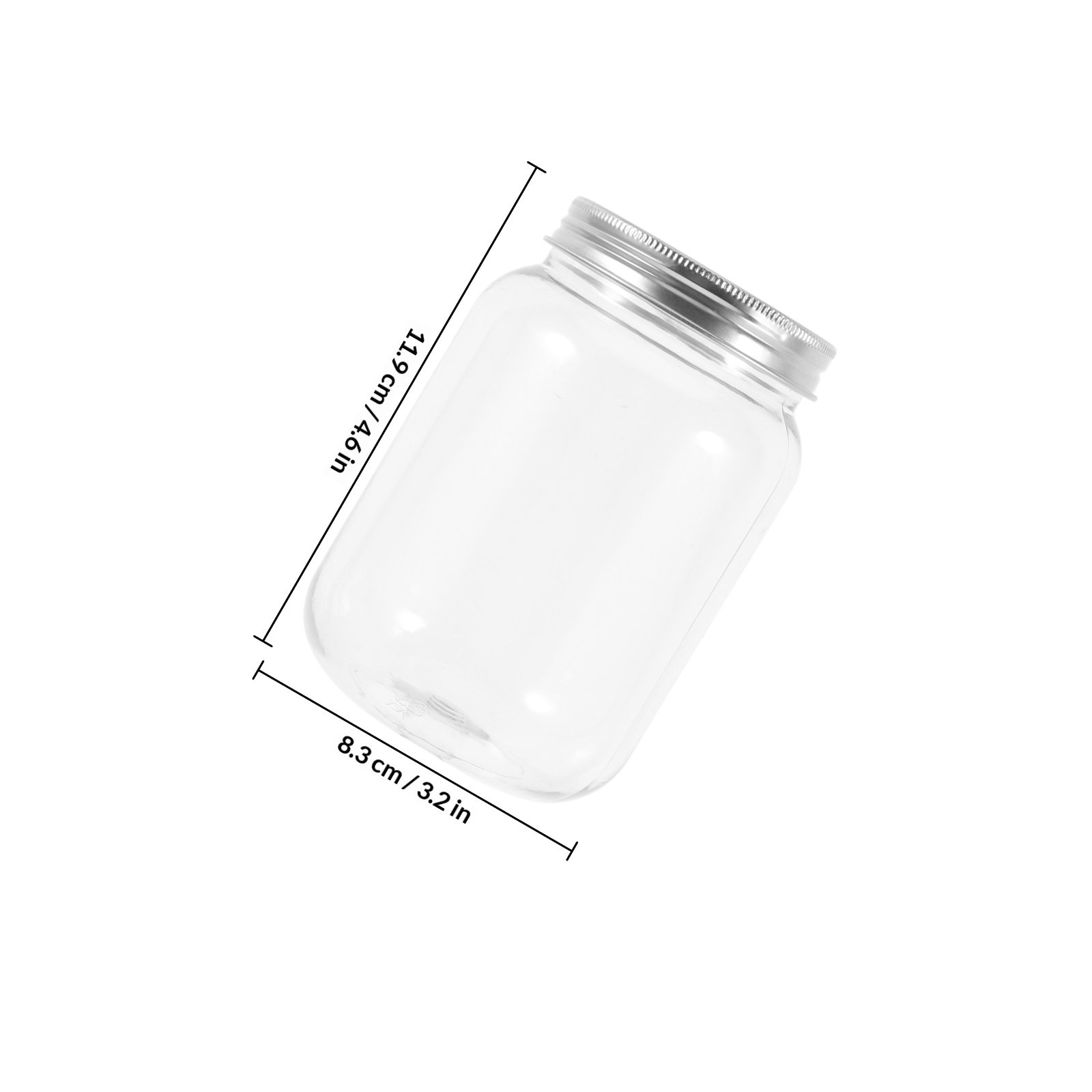 4개의 투명 플라스틱 병, 밀폐 뚜껑 포함, 주방 보관 - Food Storage With Lids 리뷰 및 가격