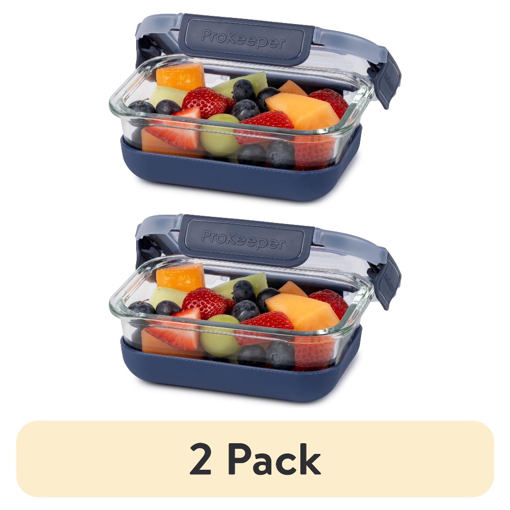 2팩 1.6컵 유리 식품 보관 용기, 미끄럼 방지 실리 - Food Storage For Pantry 리뷰 및 가격