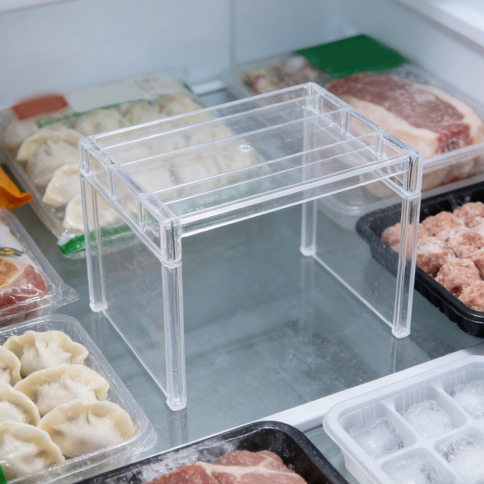 2개 세트 냉장고 정리 선반 투명 수납 랙 냉동실 선반 - Food Storage Refrigerator 리뷰 및 가격