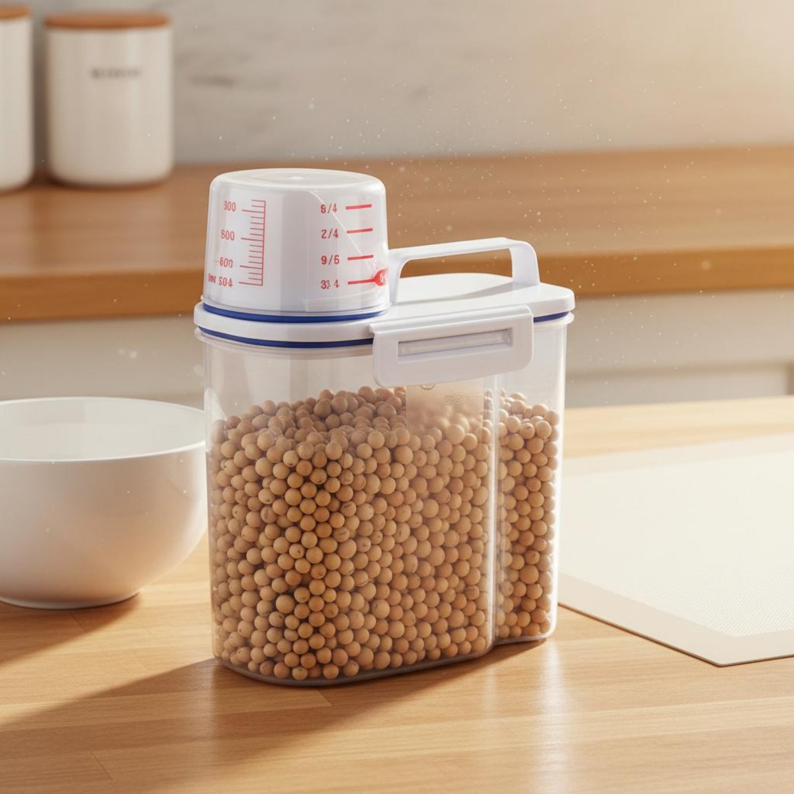 쌀 보관 용기 안전 쌀 디스펜서 계량 기능이 있는 건식 - Food Storage For Pantry 리뷰 및 가격