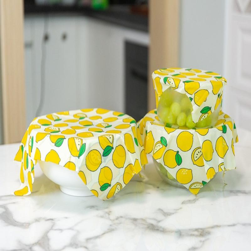 재사용 가능한 밀랍 랩 3매 세트 유기농 식품 보관 지 - Beeswax Food Wrap 리뷰 및 가격
