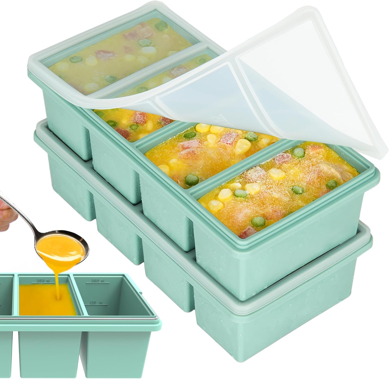 실리콘 아이스 트레이 몰드 250ml 500ml 싱글  - Xxl Food Storage Container 리뷰 및 가격