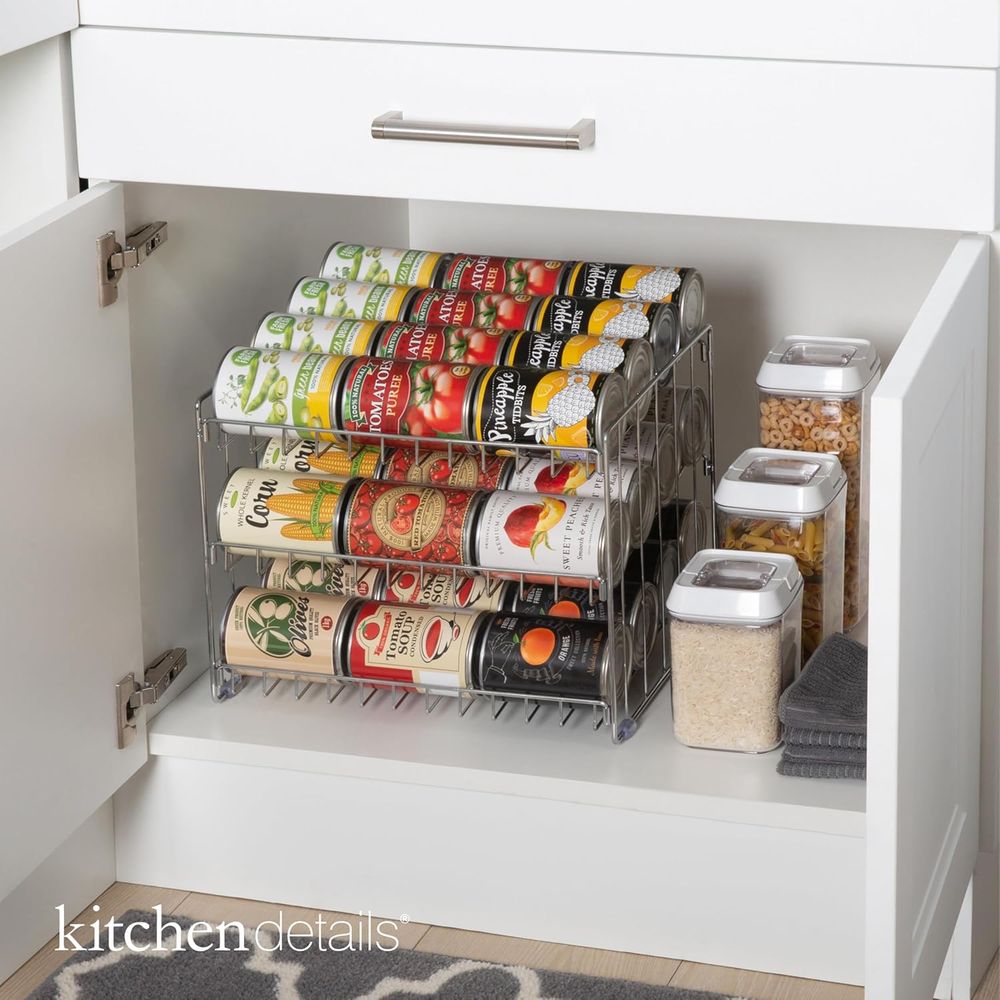 3단 캔 정리함 |   크롬 스틸 통조림 식품 보관 랙 - Food Storage For Pantry 리뷰 및 가격