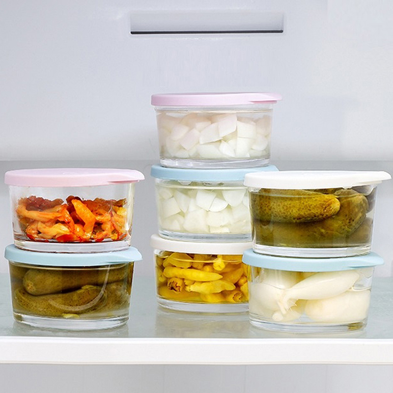 ● 전자레인지 사용 가능 원형 식품 보관 용기 고붕규산 - Food Storage Refrigerator 리뷰 및 가격