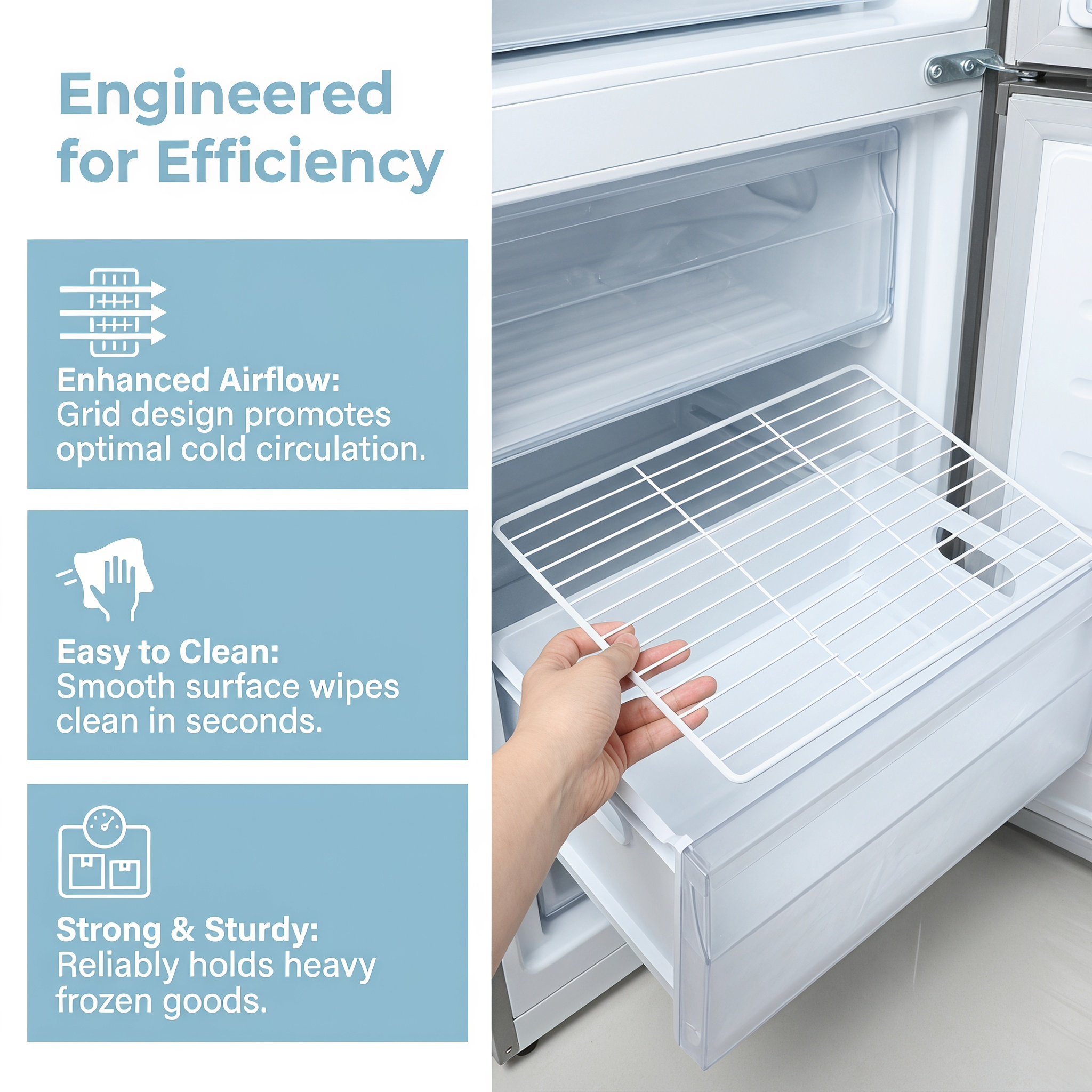 냉동고 금속 와이어 선반 칸막이 11x9 냉장고 냉동실 - Food Storage Refrigerator 리뷰 및 가격