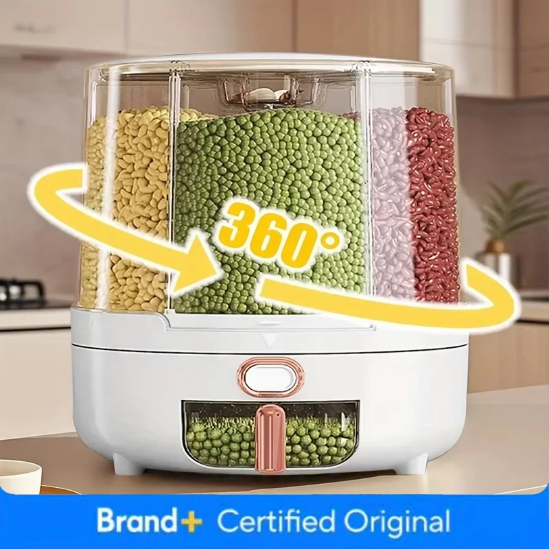 6칸 360 °   회전식 밀폐 식품 보관 용기 - 시 - Food Storage For Pantry 리뷰 및 가격