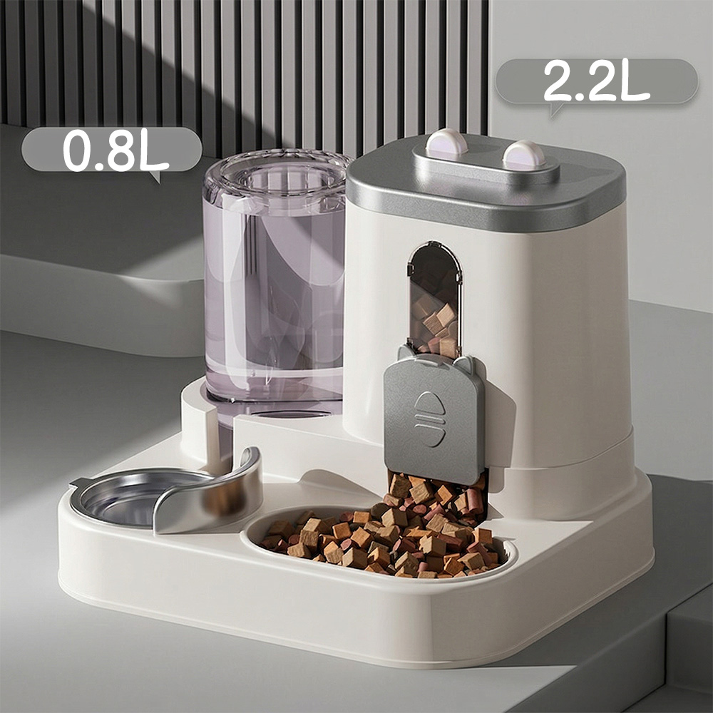 자동 급식기 개 고양이 사료 그릇 물 분수 포함 대용량 - Xxl Food Storage Container 리뷰 및 가격