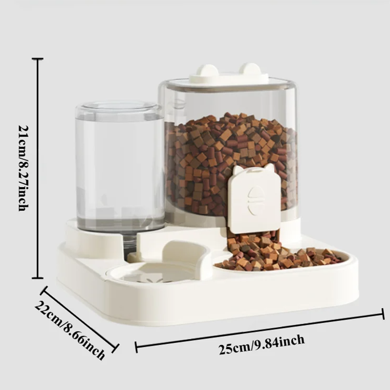 자동 급식기 개 고양이 사료 그릇 물 분수 포함 대용량 - Xxl Food Storage Container 리뷰 및 가격