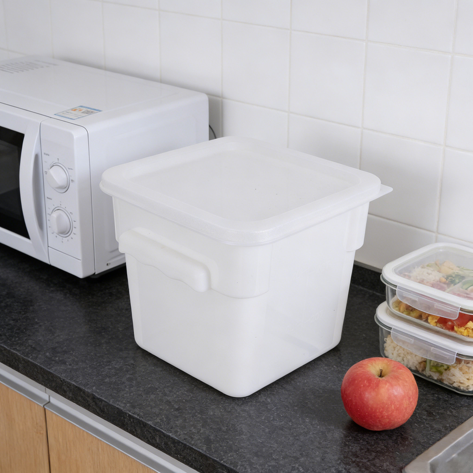 식품 보관용 버킷 뚜껑 포함, 쌓을 수 있는 사각형 흰 - Food Storage For Pantry 리뷰 및 가격