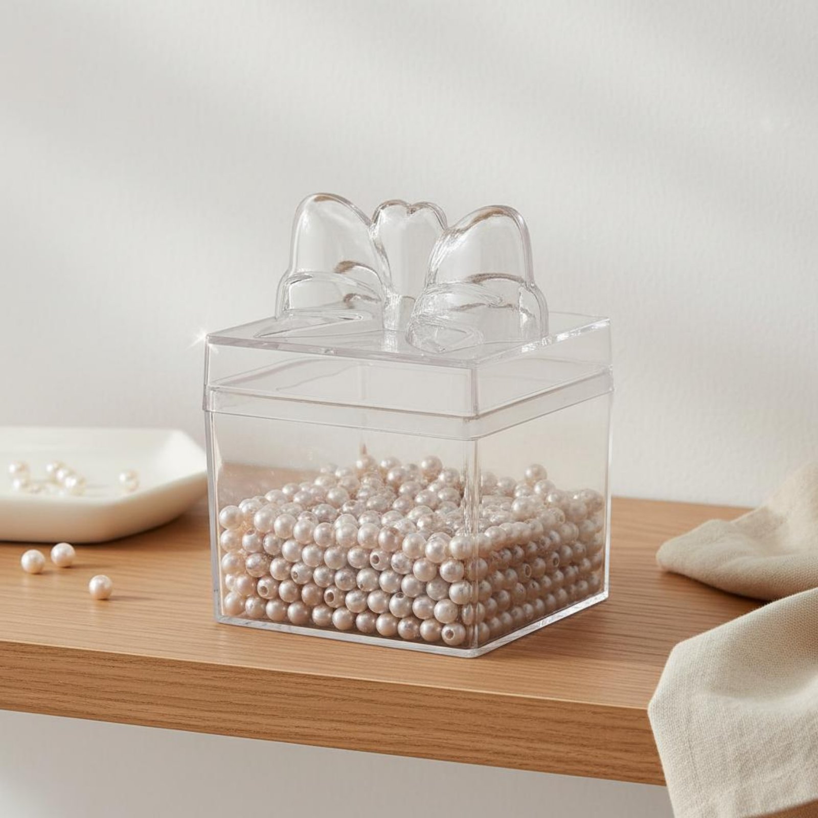 투명 플라스틱 사탕 상자 리본 포함 다용도 투명 사탕  - Food Storage And Containers 리뷰 및 가격
