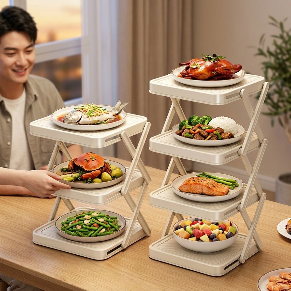 3/4단 조리용품 보관랙 대용량 접이식 식재료 보관함  - Food Storage And Preparation 리뷰 및 가격