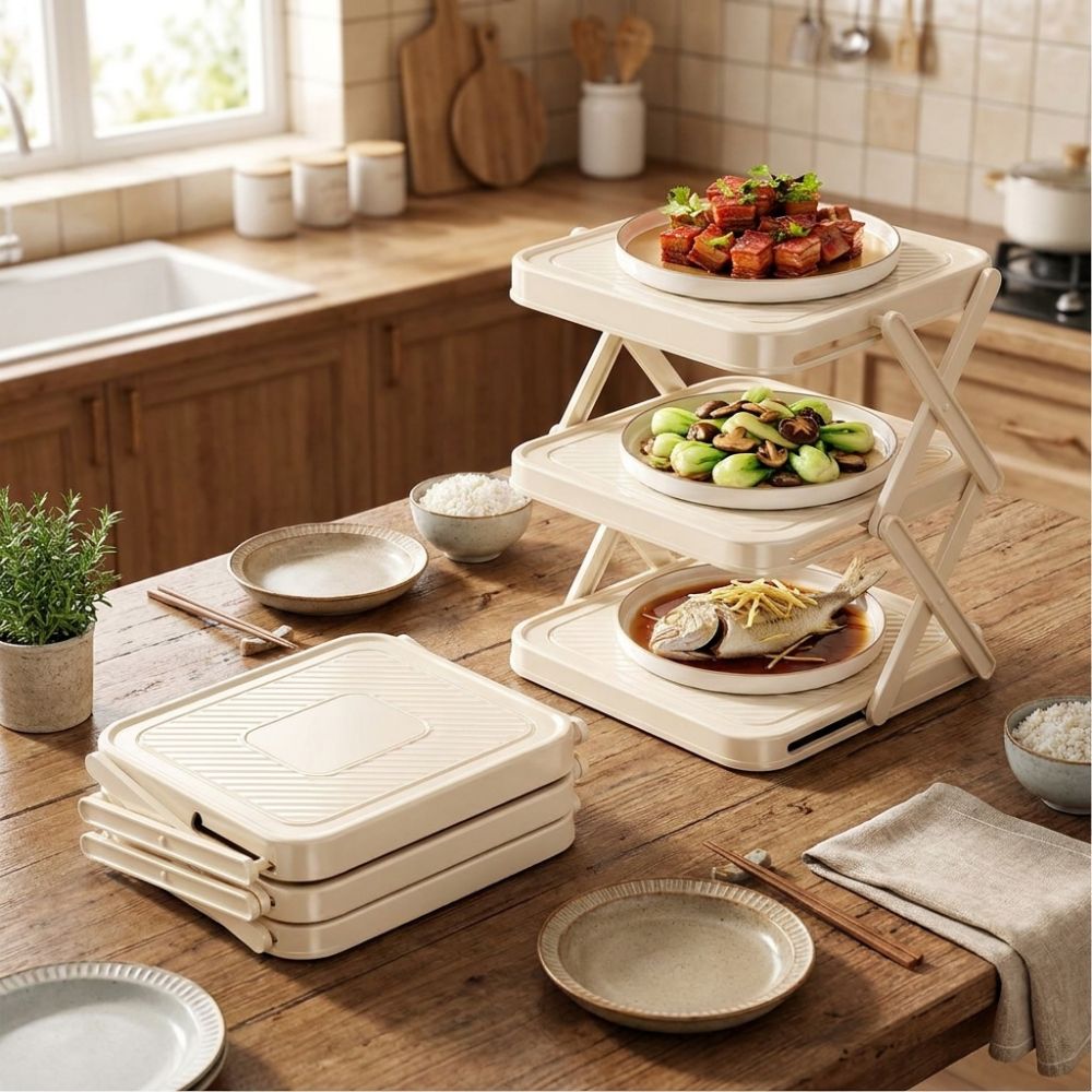 3/4단 조리용품 보관랙 대용량 접이식 식재료 보관함  - Food Storage And Preparation 리뷰 및 가격