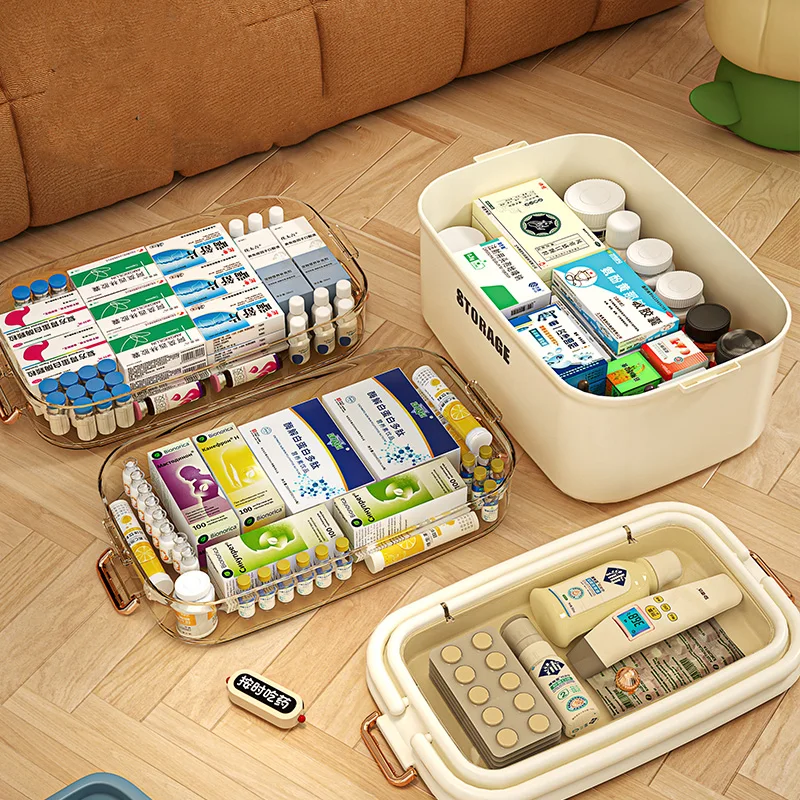대용량 가족 의약품 정리함 다기능 구급상자 약통 응급  - Food Storage Emergency 리뷰 및 가격