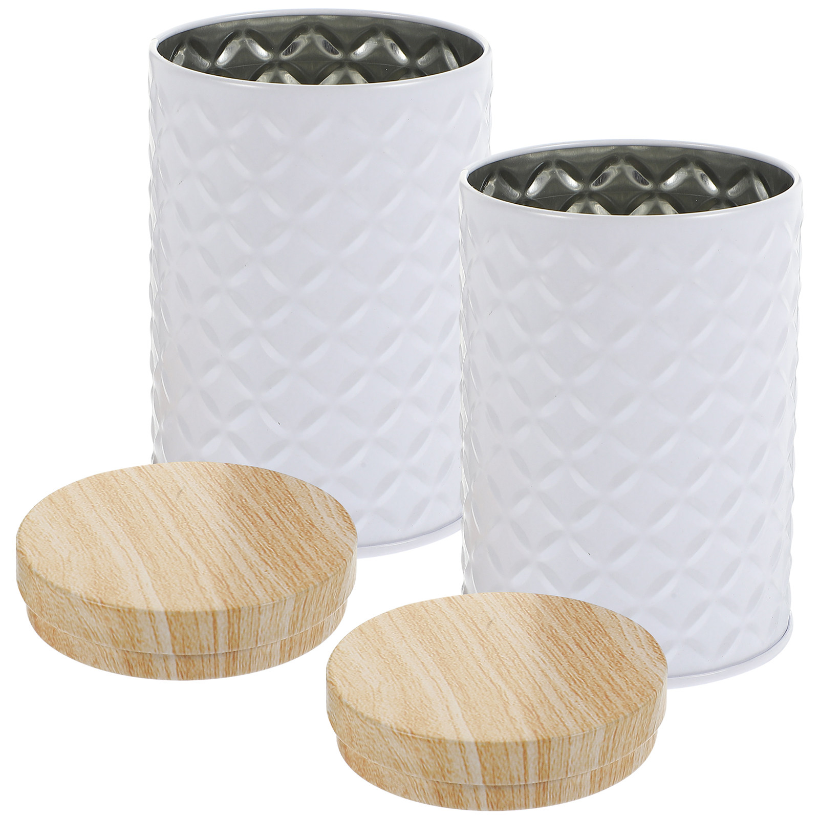2Pcs 식품 등급 주석판 보관 용기(흘림 방지 뚜껑  - Food Storage With Lids 리뷰 및 가격