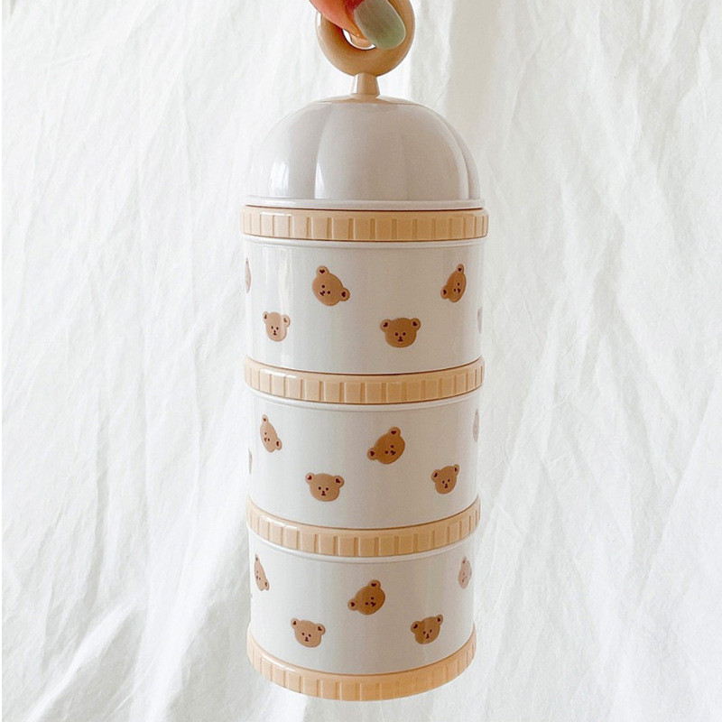 귀여운 곰 우유 분말 상자 베이비 푸드 액세서리 신생아 - Food Storage Dispenser 리뷰 및 가격
