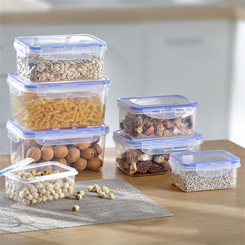 1/4팩 식품 보관 용기 투명 주방 정리함 뚜껑 포함  - Food Storage For Pantry 리뷰 및 가격