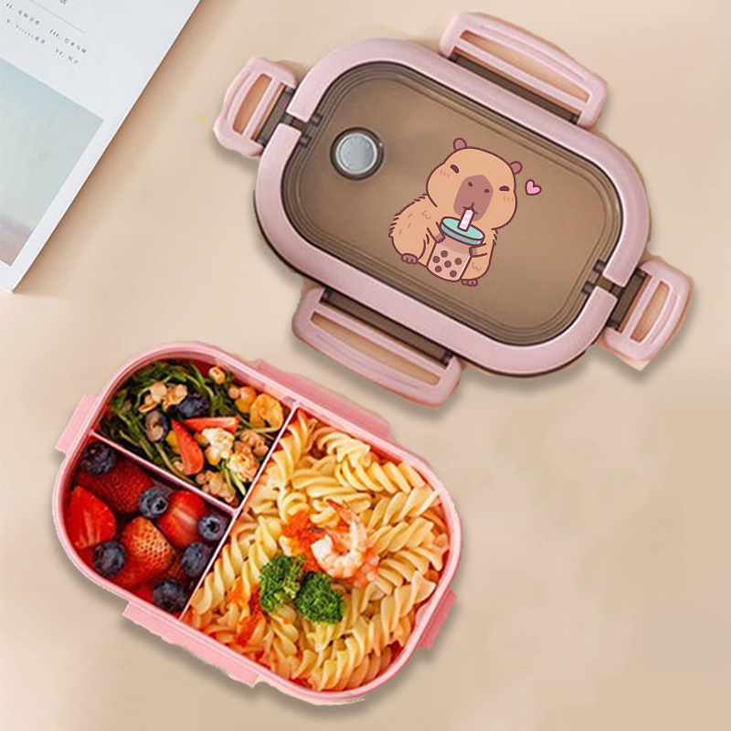 Capybara 도시락 상자 애니메이션 동물 인쇄 식품 - Food Storage And Containers 리뷰 및 가격
