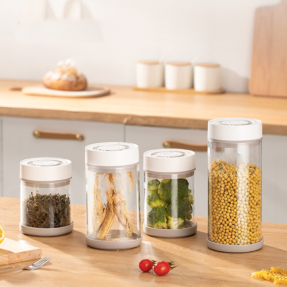 주방 습기 방지 유리 커피콩 항아리 자동 지능형 진공  - Food Storage Jars & Containers 리뷰 및 가격