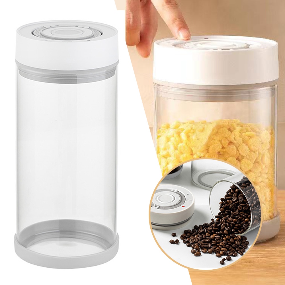 주방 습기 방지 유리 커피콩 항아리 자동 지능형 진공  - Food Storage Jars & Containers 리뷰 및 가격