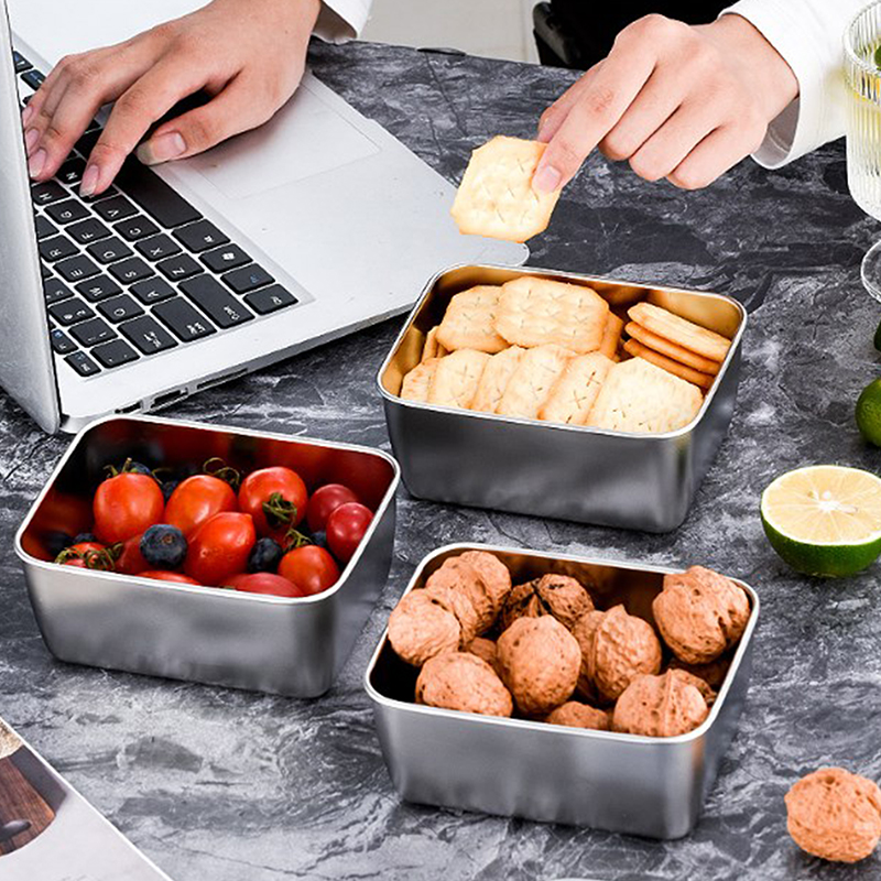 1개 스테인리스 스틸 냉장고 식품 보관함 플라스틱 뚜껑 - Food Storage And Preparation 리뷰 및 가격
