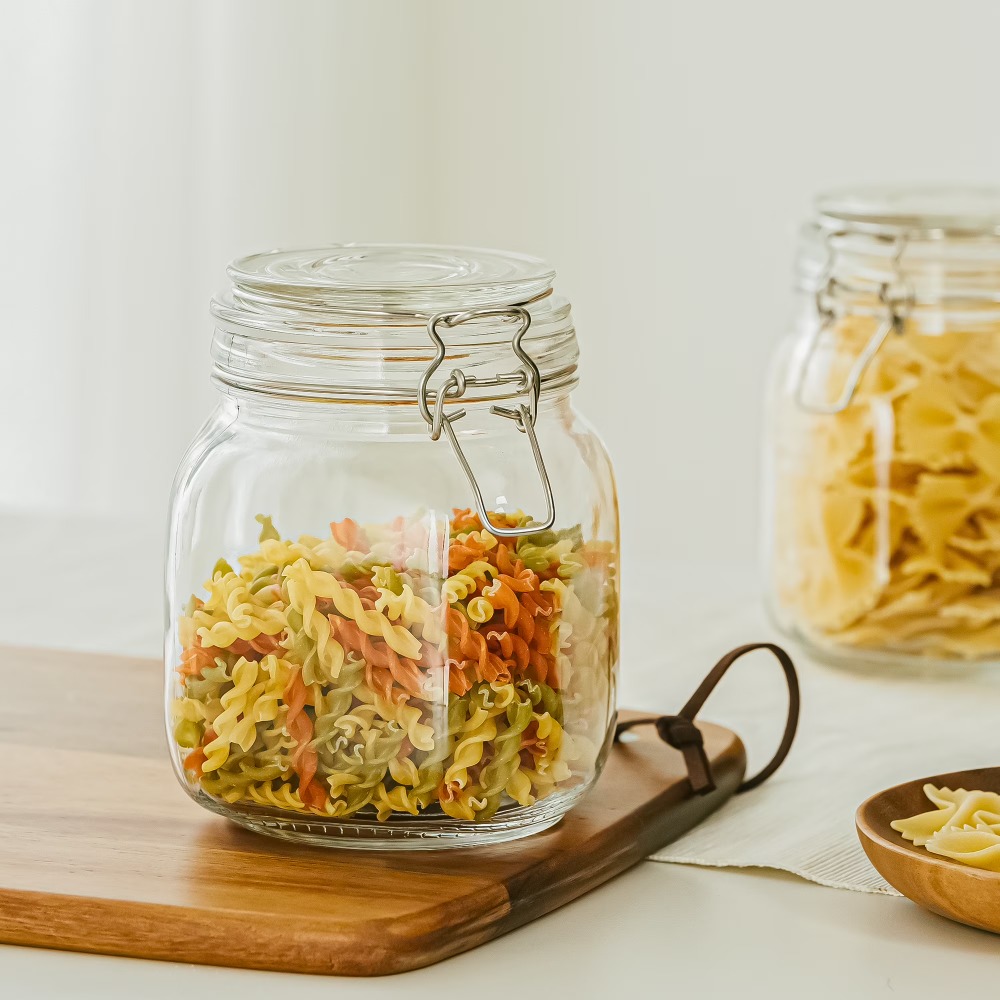 메인스테이 38온스 유리 식품 저장 용기, 잠금식 밀폐 - Food Storage For Pantry 리뷰 및 가격