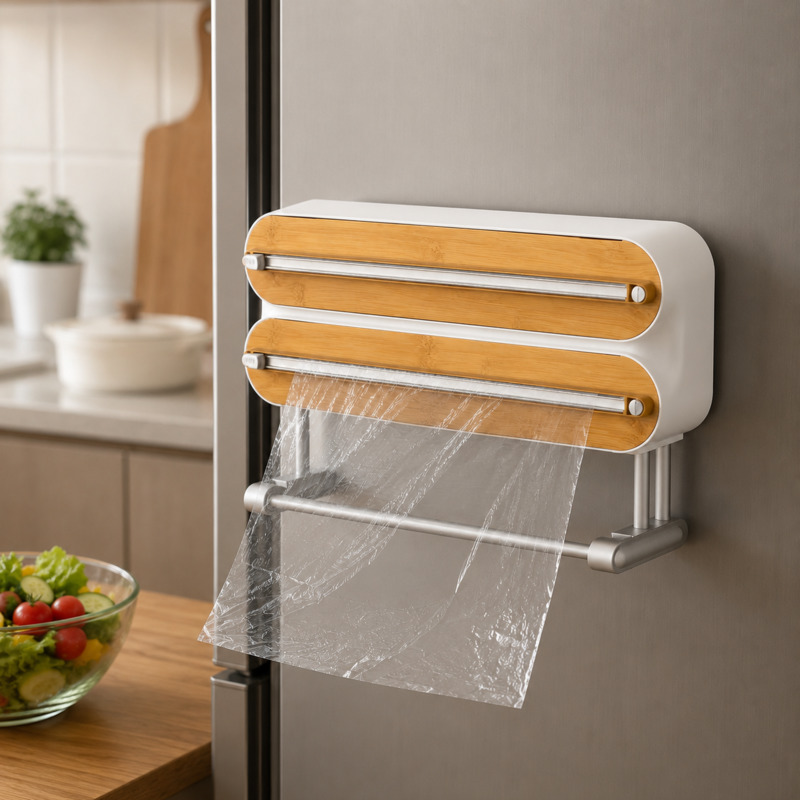 자석식 식품 포장지 커터 디스펜서 랩 홀더 벽걸이 냉장 - Food Storage Dispenser 리뷰 및 가격