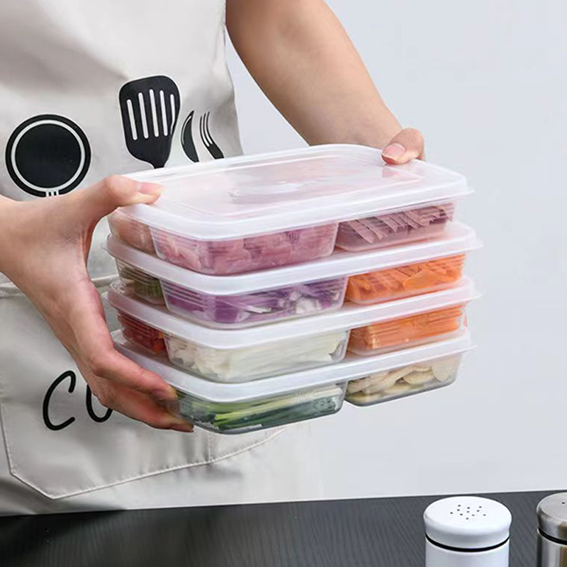 새로운【4칸 플라스틱 보관함 휴대용 칸막이 냉장고 냉동 - Food Storage Refrigerator 리뷰 및 가격