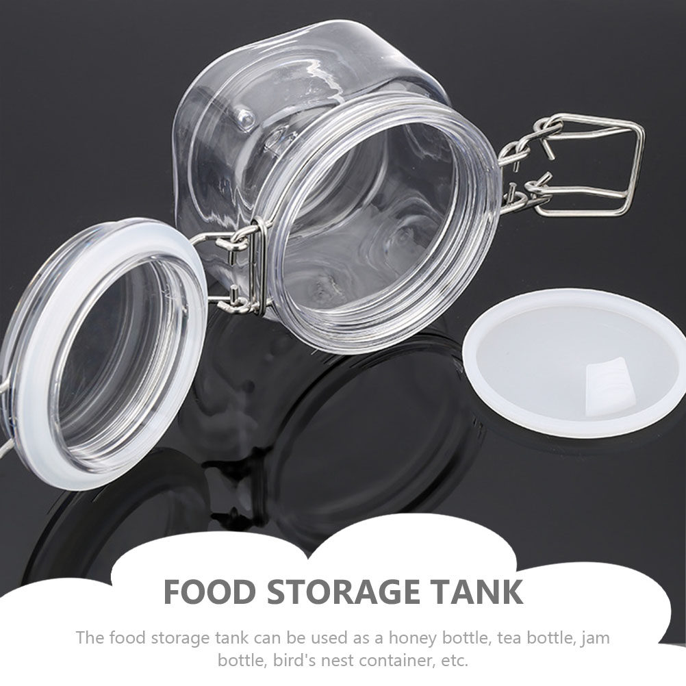 2Pcs 밀봉 된 저장 용기 투명 꿀 병 식품 저장을위 - Food Storage Jars & Containers 리뷰 및 가격