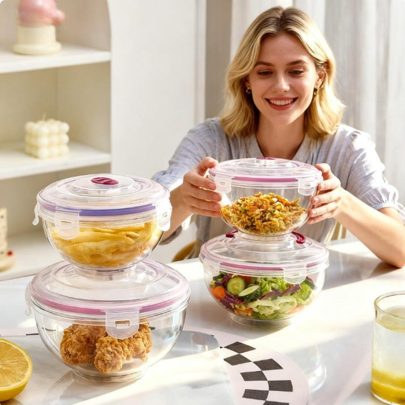 4피스 고급 밀폐 식품 보관 용기, 세척이 간편한 디자 - Food Storage And Preparation 리뷰 및 가격