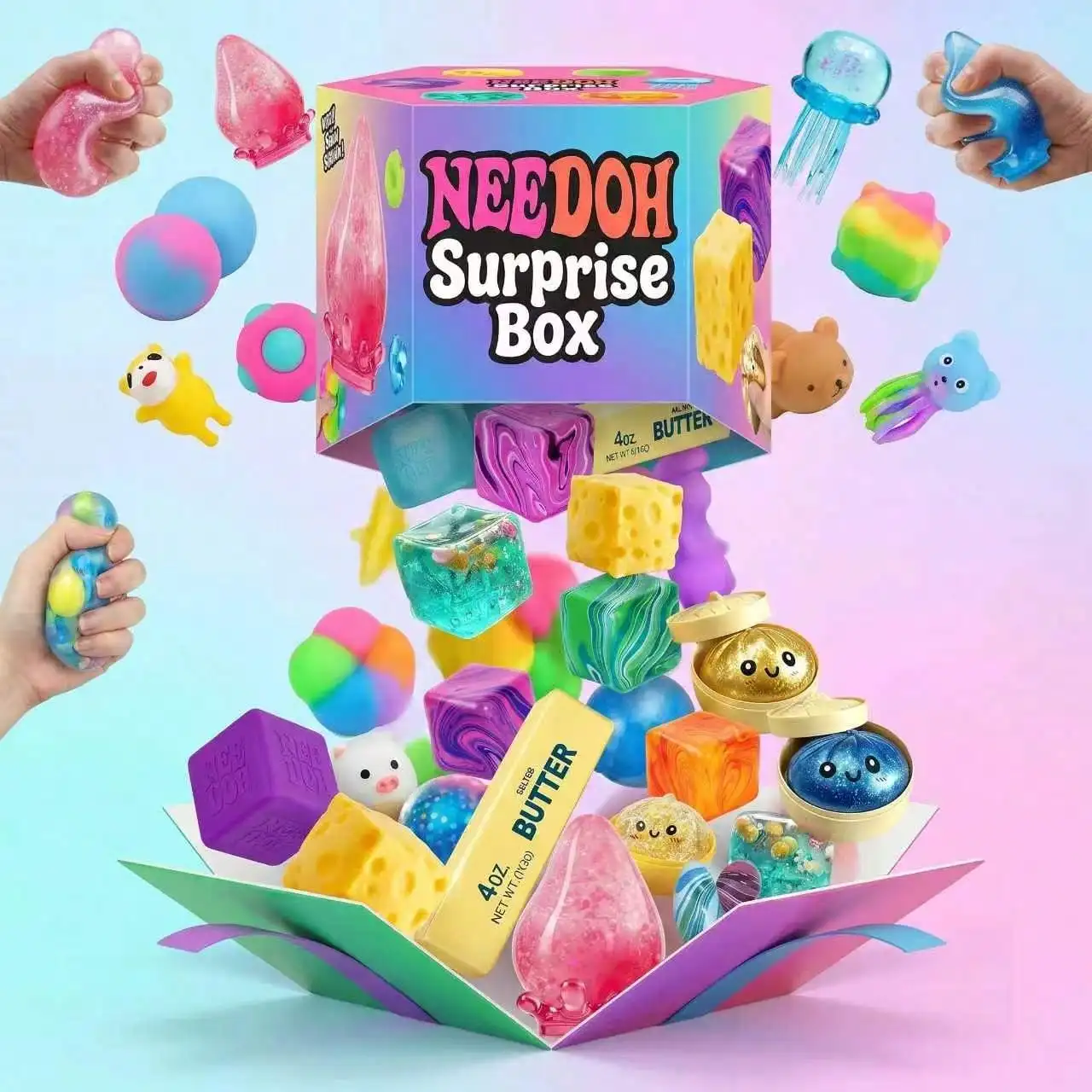 서프라이즈 박스 - 다양한 스트레스 해소용 스퀴즈 장난 - Food Storage And Containers 리뷰 및 가격