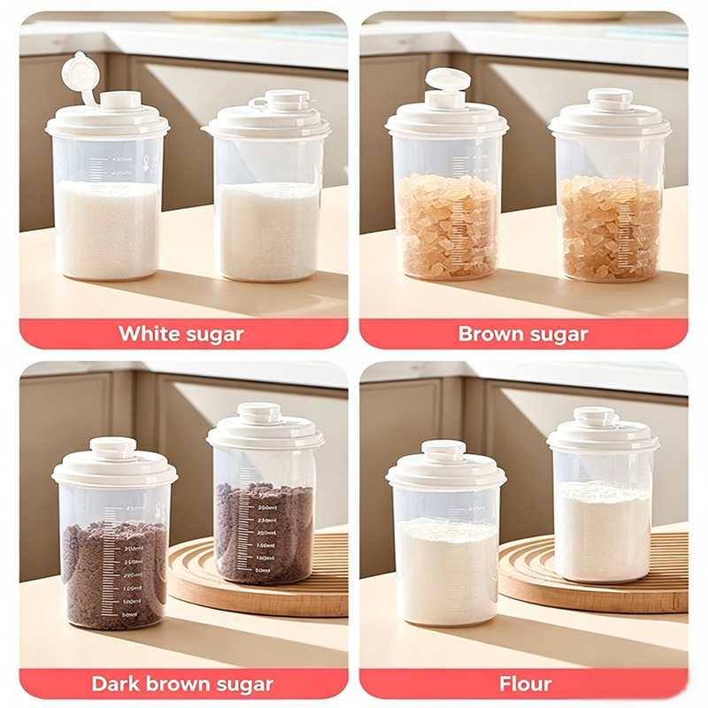 뚜껑이 있는 밀폐 식품 보관 용기, 설탕 디스펜서, 갈 - Food Storage With Lids 리뷰 및 가격