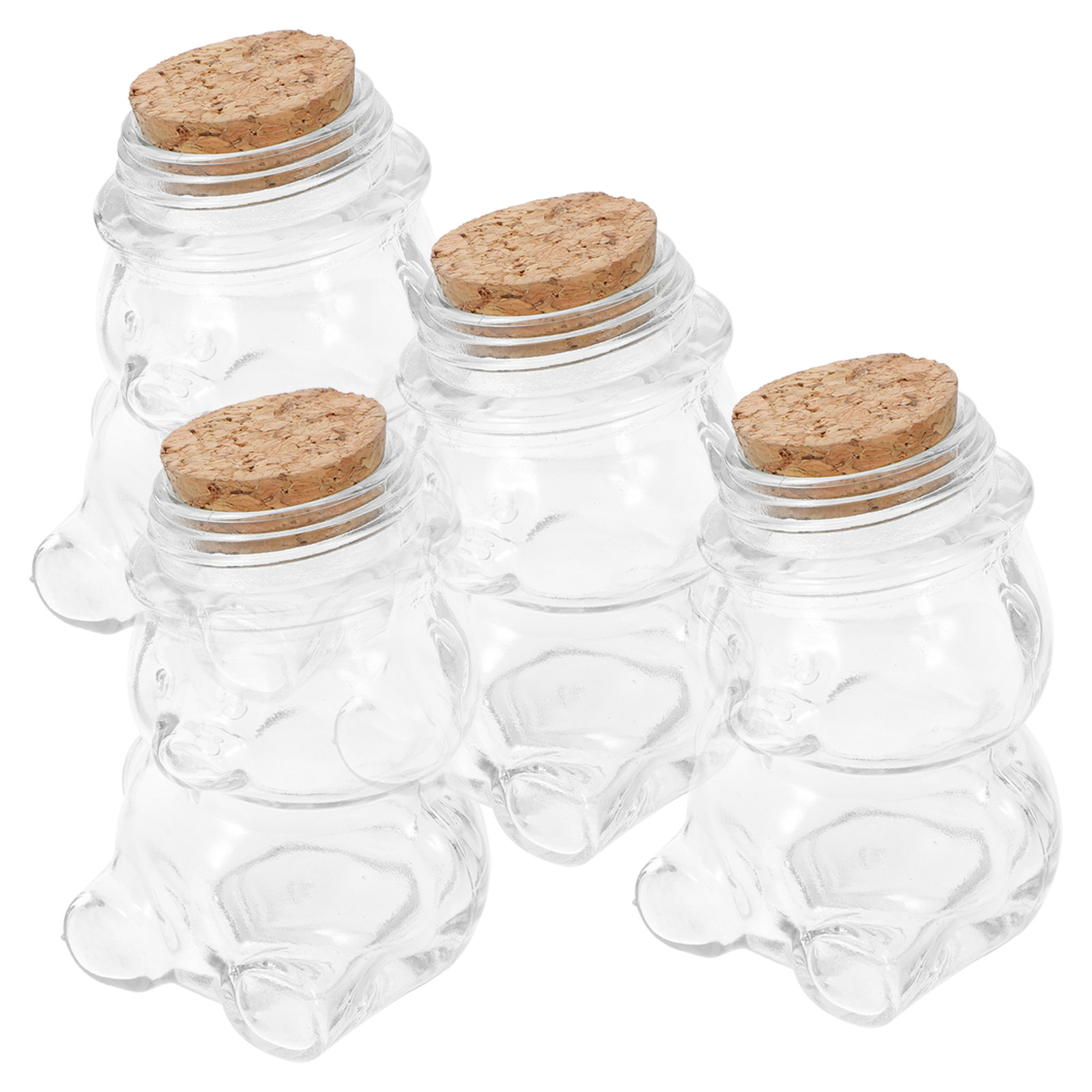 4Pcs 유리 사탕 항아리 세트 사탕, 비스킷, 차,  - Food Storage Jars & Containers 리뷰 및 가격