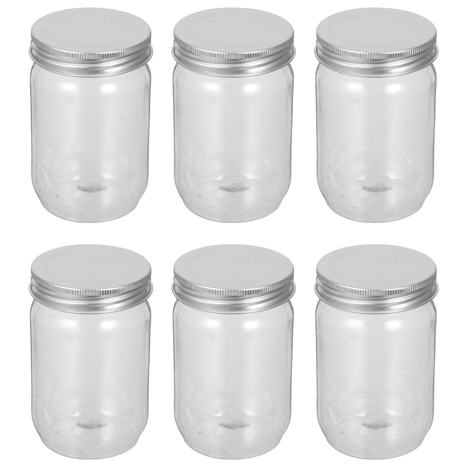 6Pcs 투명 플라스틱 메이슨 항아리(밀폐 뚜껑 포함) - Food Storage And Containers 리뷰 및 가격