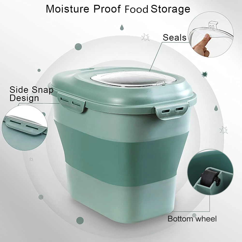 접이식 애완 동물 사료 보관 용기, 대용량, 밀폐형,  - Xxl Food Storage Container 리뷰 및 가격